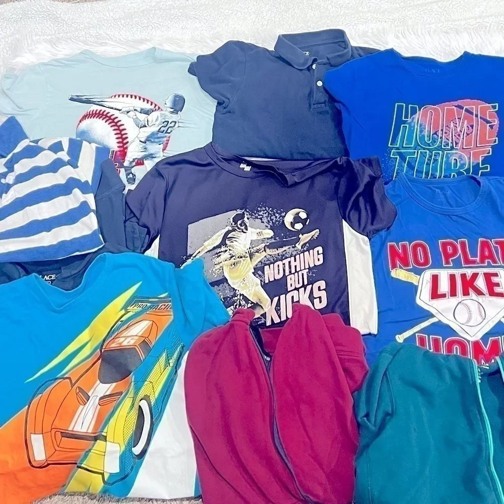 Bundle 8 boys shirt, polo, long sleeve shirts, hoodies, sweaters, size 14/16